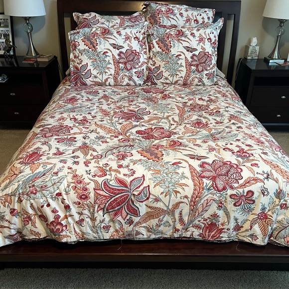Pottery Barn Bedding Pottery Barn Queen Duvet And 4 Shams Set